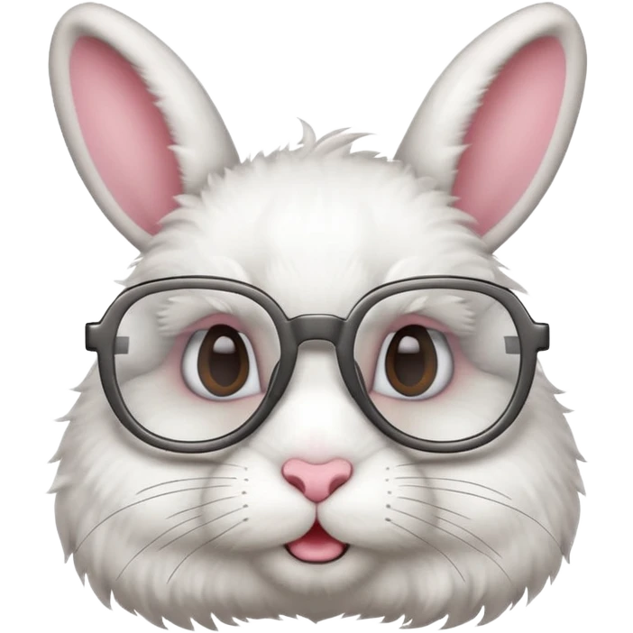bunny wearing glasses  emoji