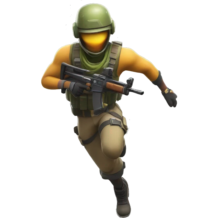 fortnite soldier running emoji