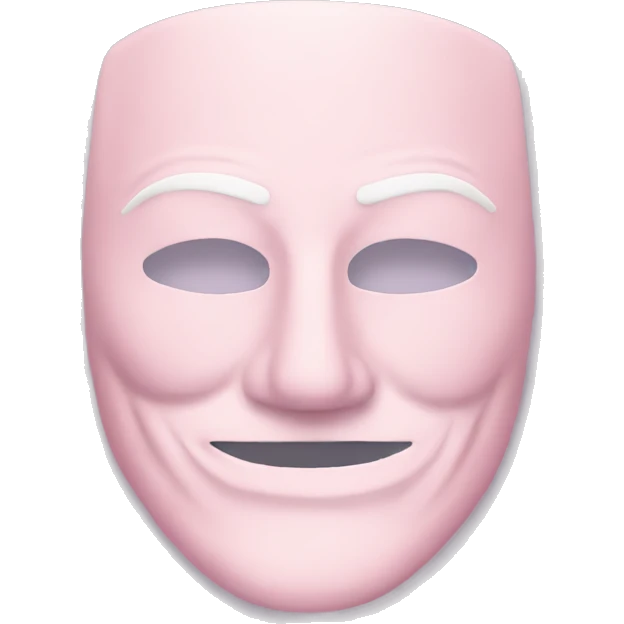 light pink anonymous mask  emoji
