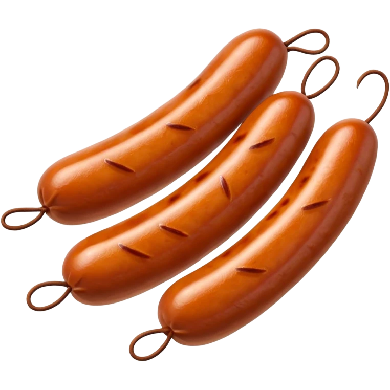 love-shaped sausages emoji