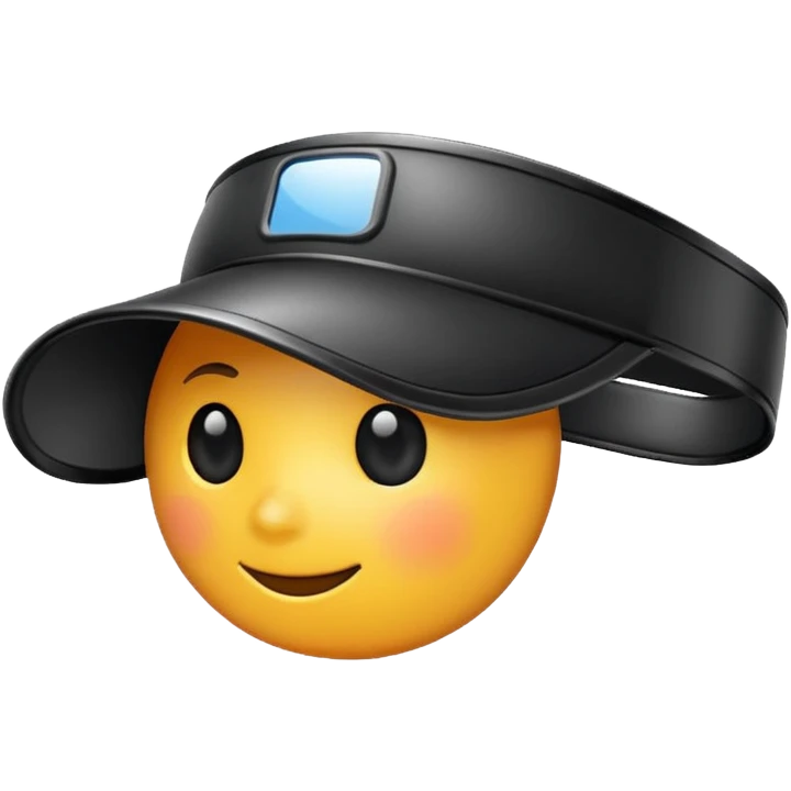 Sun Visors, black visor. emoji