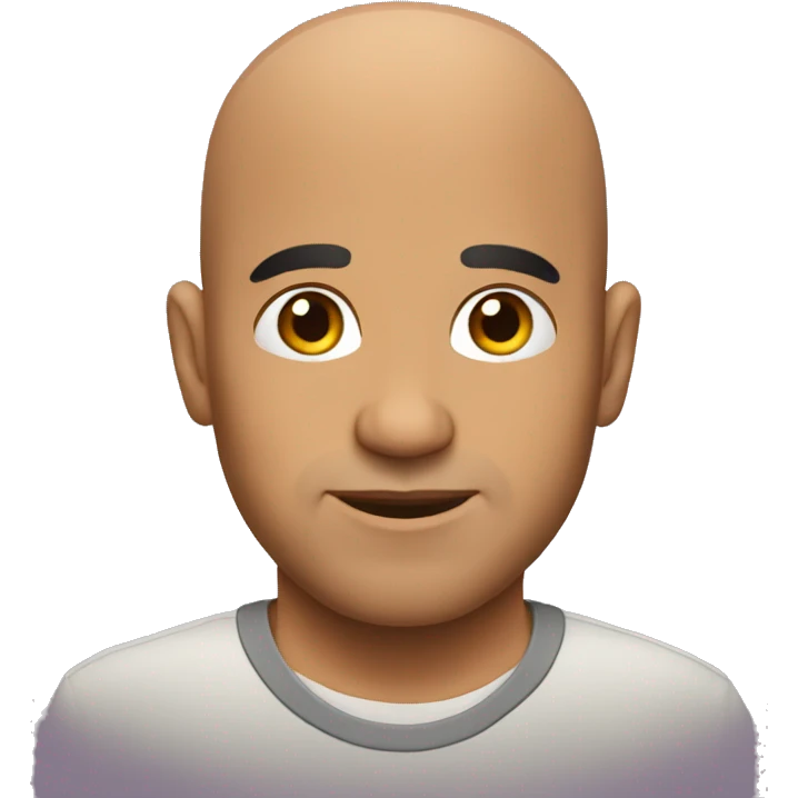 Bald Latino man emoji