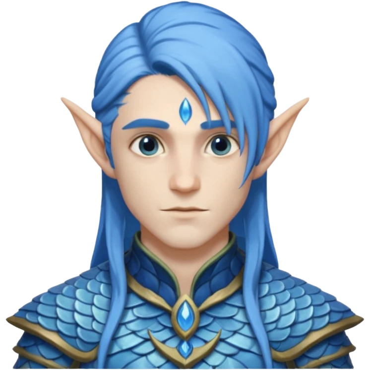 ESO male water elf with scales emoji