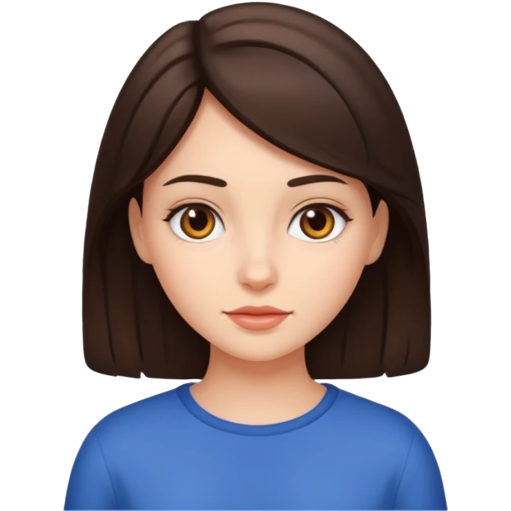 brunette girl emoji