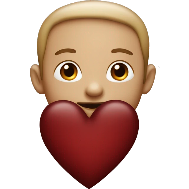 dark red heart ￼ emoji