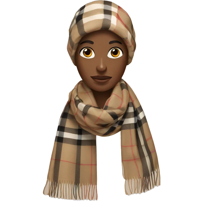 Burberry scarf emoji