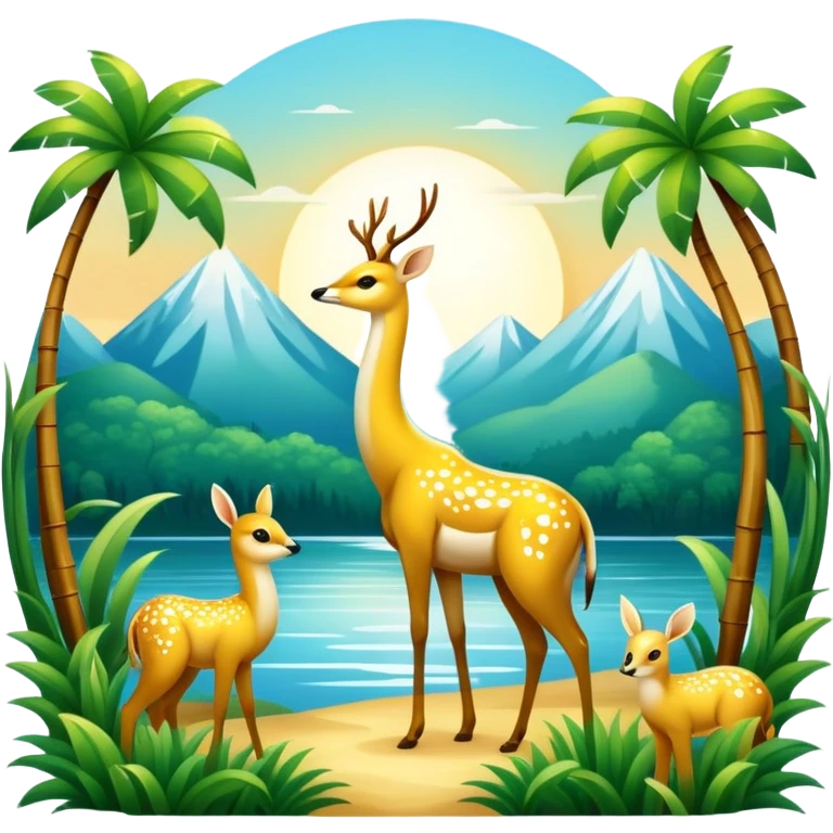  Glorious Shiny Sparkly Scenic Scenery Deco Wildlife emoji