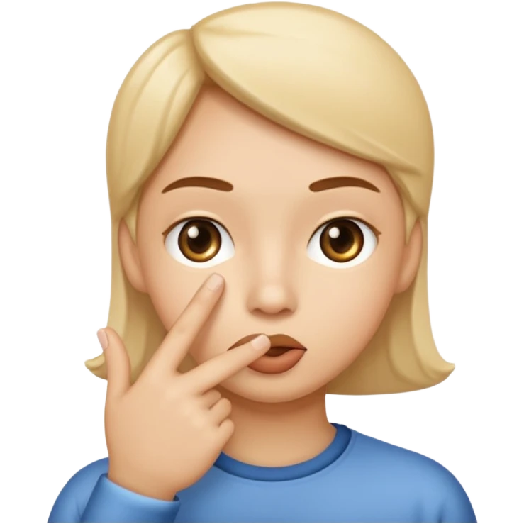 shushing finger emoji