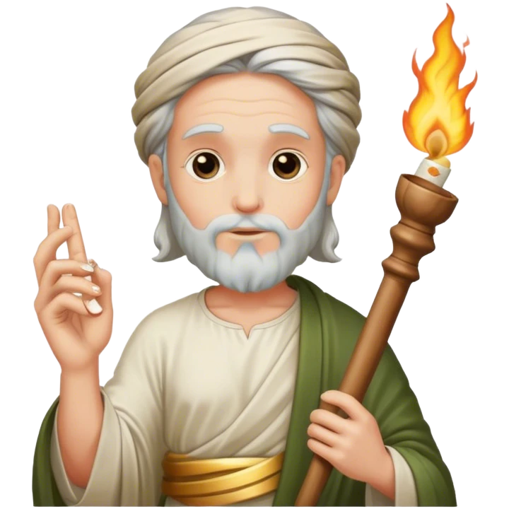 God with joint in his hand emoji