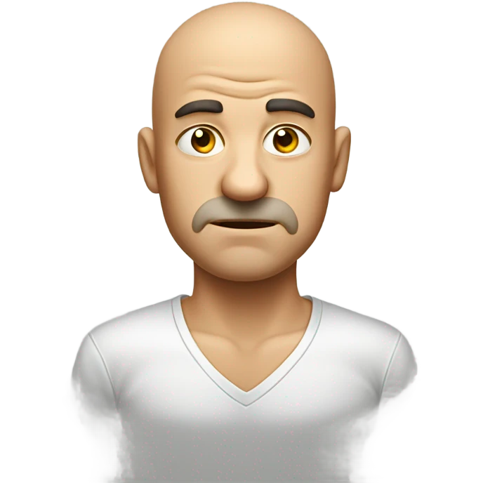 Stinky bald man  emoji