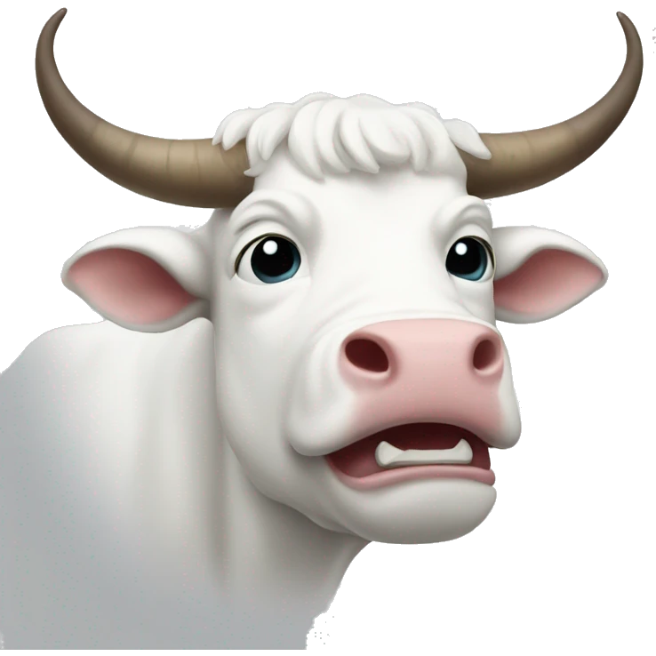 white bull emoji