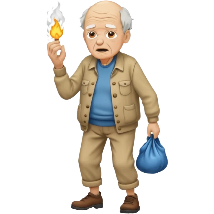 Full body OLD MAN RIPPING A FART emoji