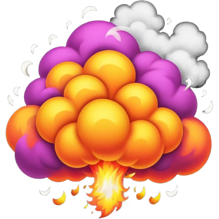Bomb celebration emoji