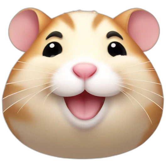 fat smiling hamster emoji