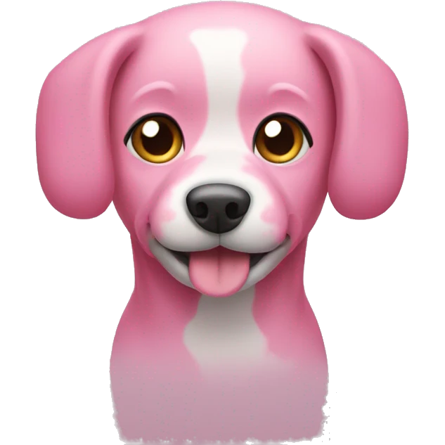 pink dog emoji