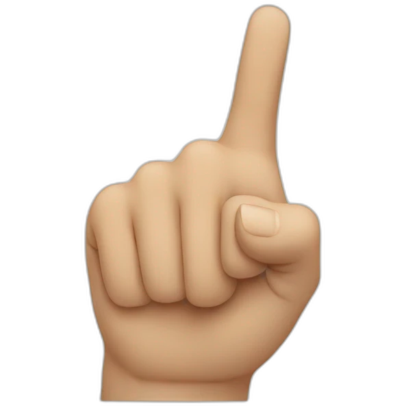 hand pointing something  emoji