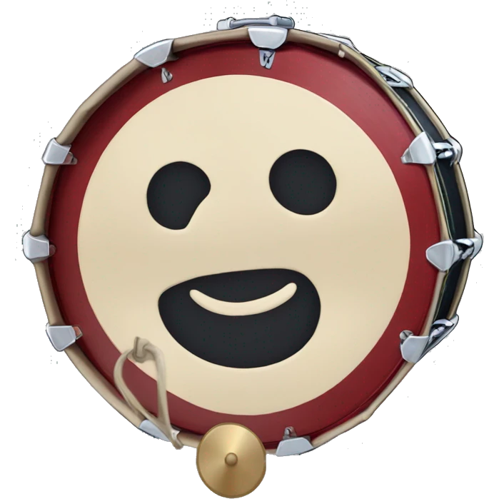 bass drum with cymbal emoji