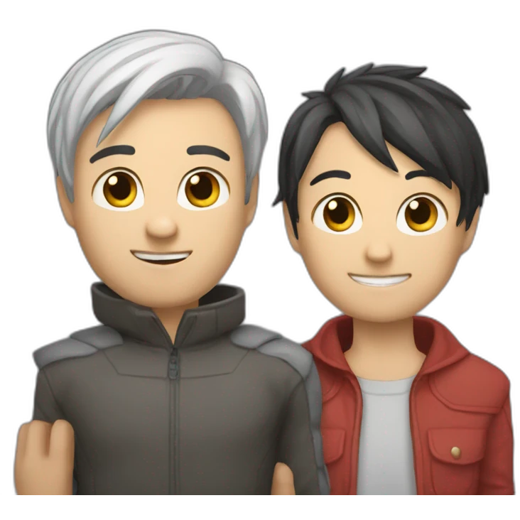 Inoxtag et Michou emoji