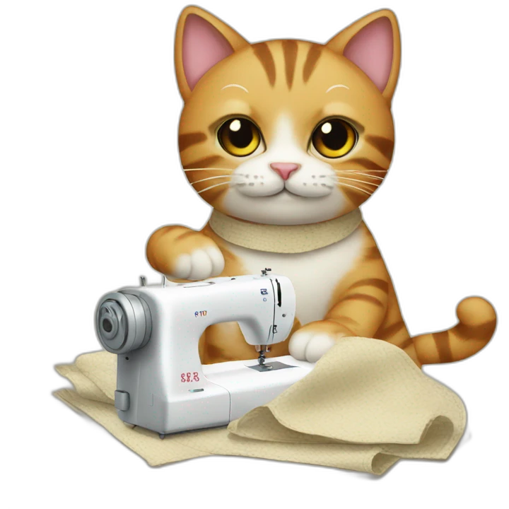cat-sewing emoji