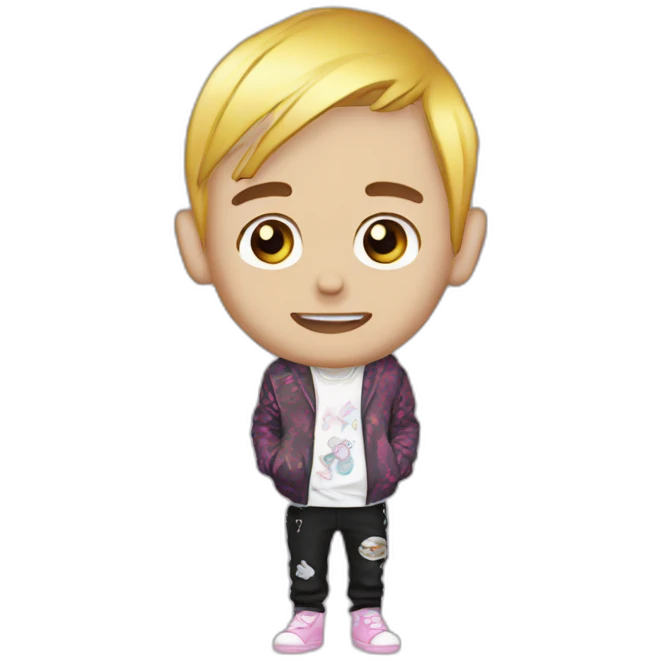 Lil peep the rapper with tatoos emoji