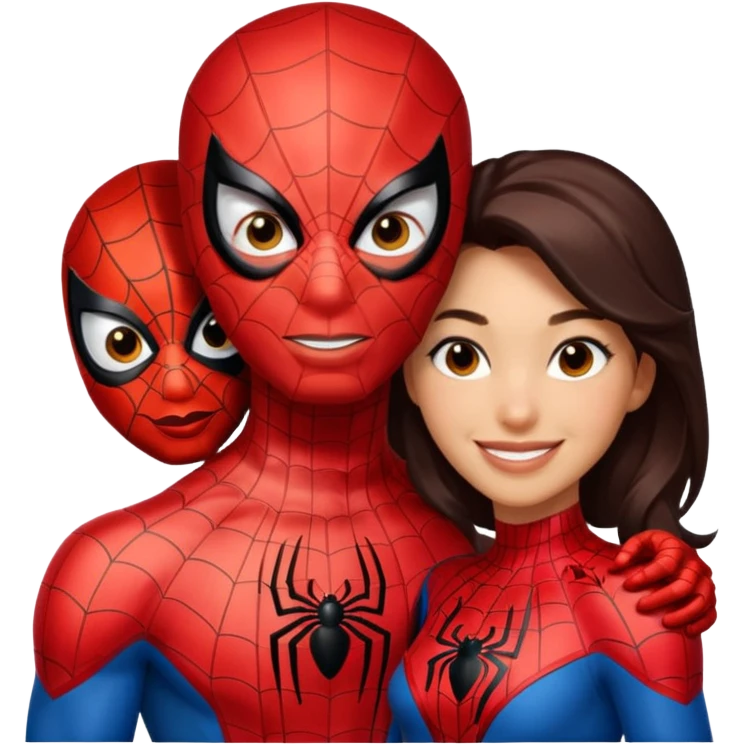 spider man and spider women emoji