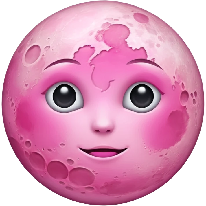 pink moon emoji