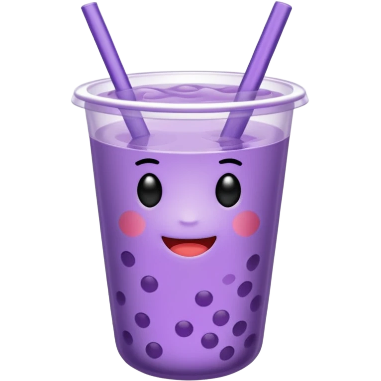 lavender colored boba emoji