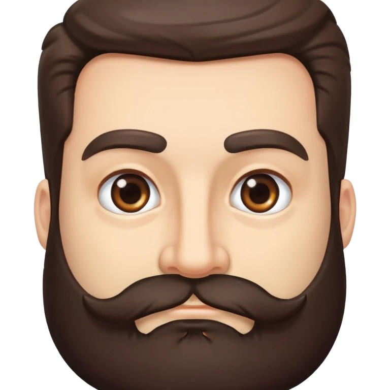 man with thick beard and prominent bushy eyebrows emoji