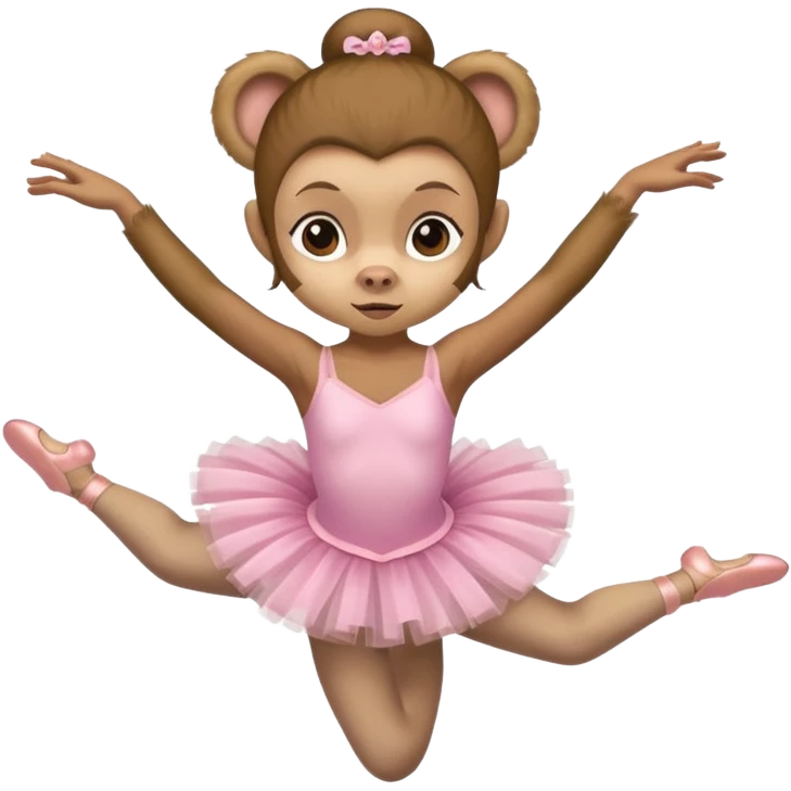 Balerina con cabeza de capuchina emoji