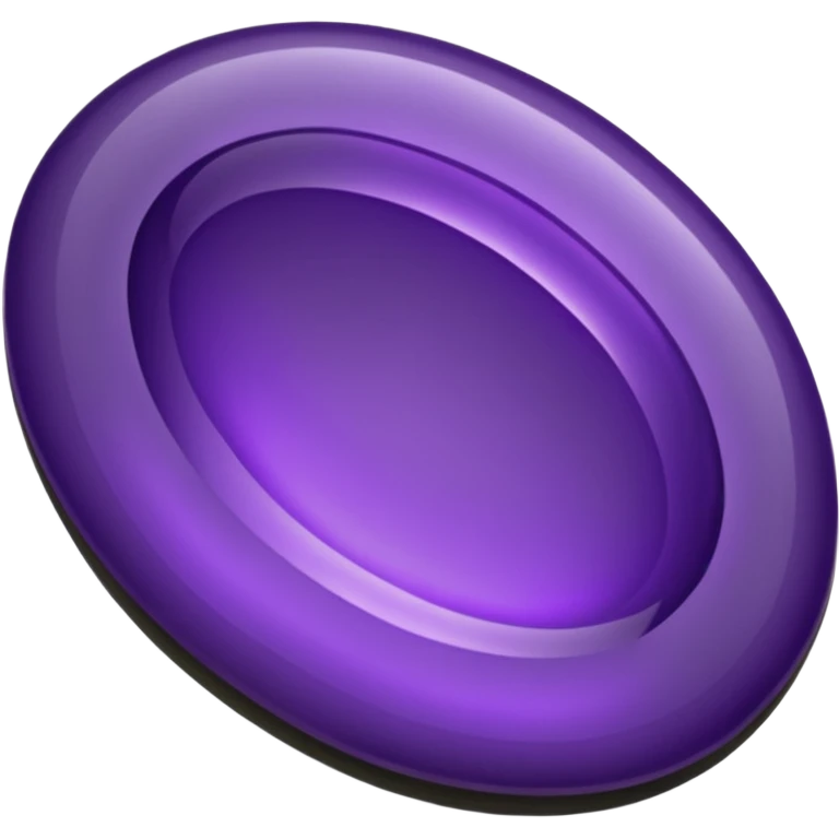 Amethyst oval-shaped worrystone emoji