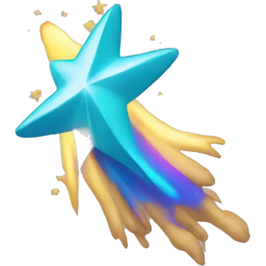 Shooting star emoji