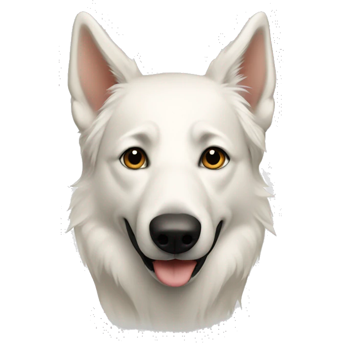White shepherd  emoji