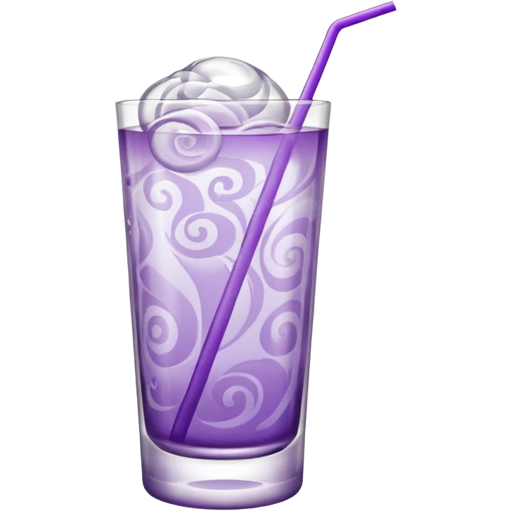 Cocktail light purple with high glass emoji
