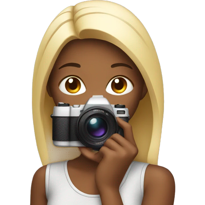 girl with camera  emoji