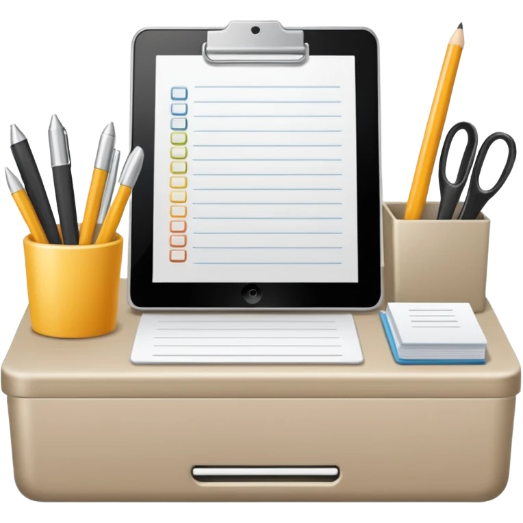 Realistic work  with neutral color emoji