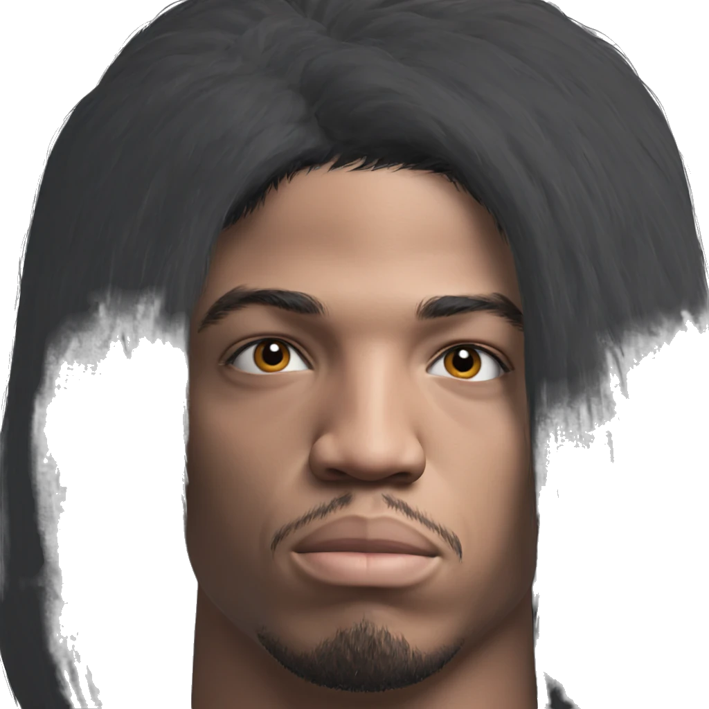 portrait of a male with black hair emoji