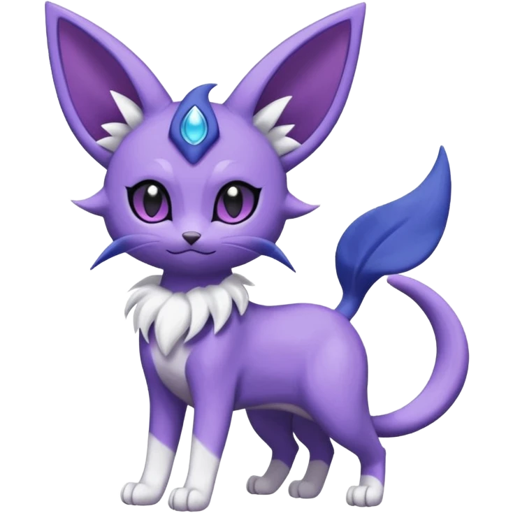 Espeon-Purrloin-Meowstic-Fakémon-hybrid-creature (full body)  emoji