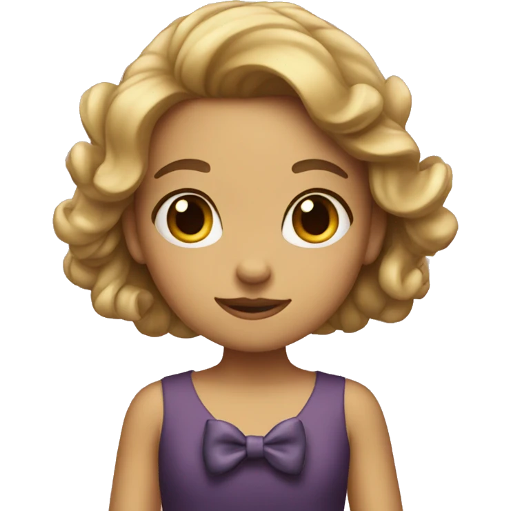 The girl with the bow emoji