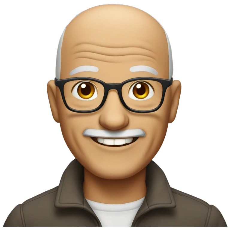 Bald grandpa emoji