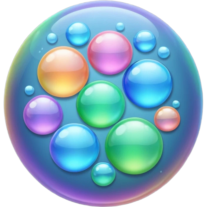 Clean bubbles emoji