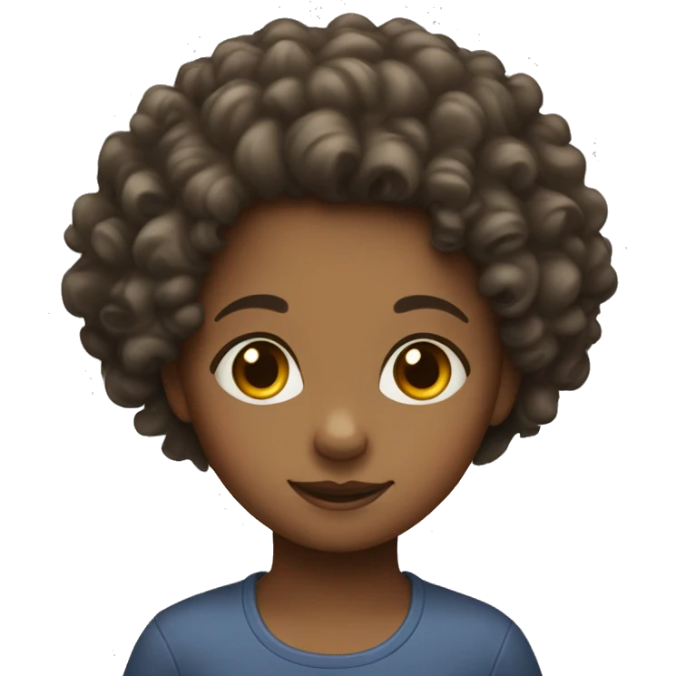 Curly-haired little girl emoji