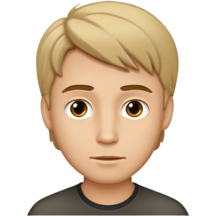 male darkblond hari from riht emoji