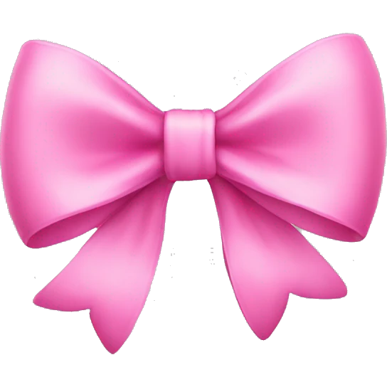 Pink bow emoji