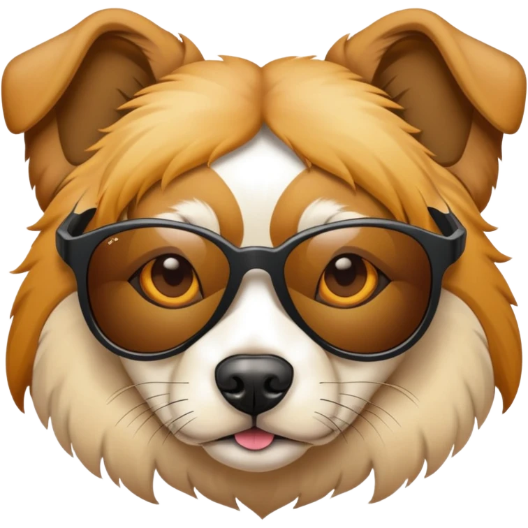 Dog wearith pit vipers sunglasses emoji