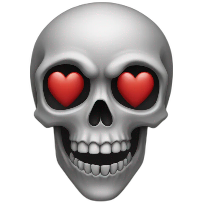 skull heart emoji