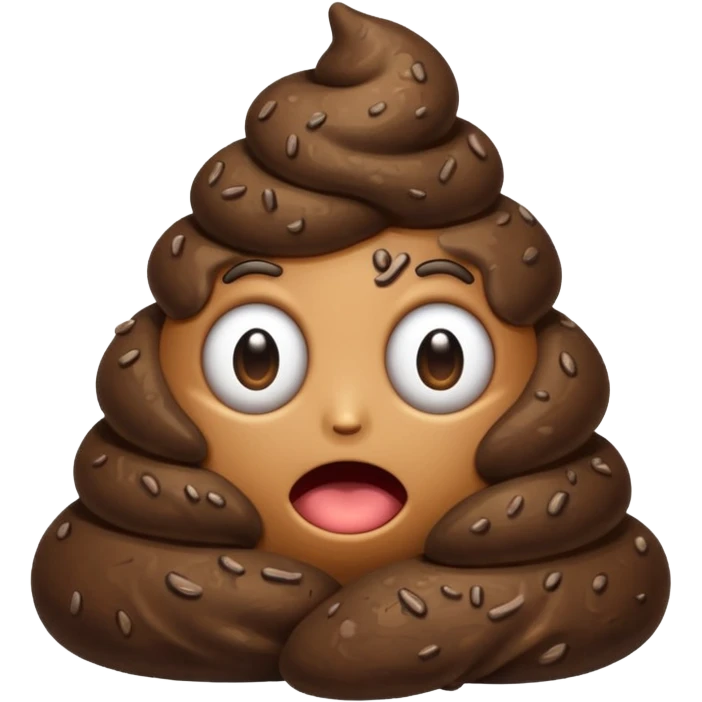 poop with a lot of stinky aura  emoji