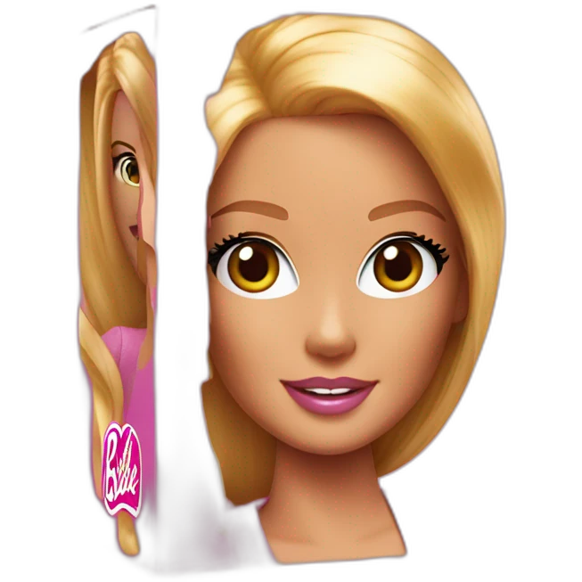 barbie doll in a box emoji
