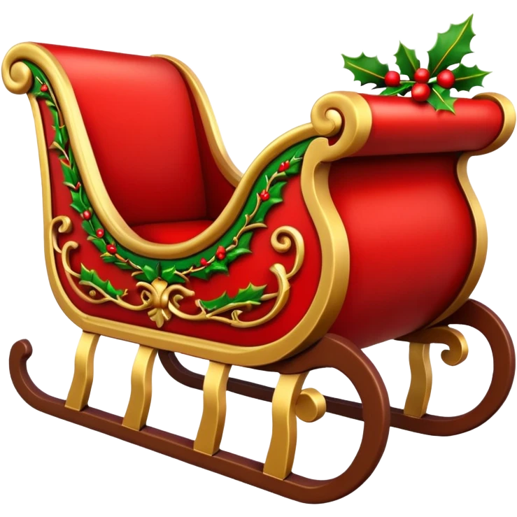 santa's sleigh emoji