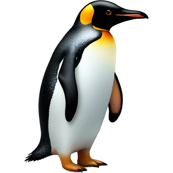 Penguin standing next to igloo  emoji