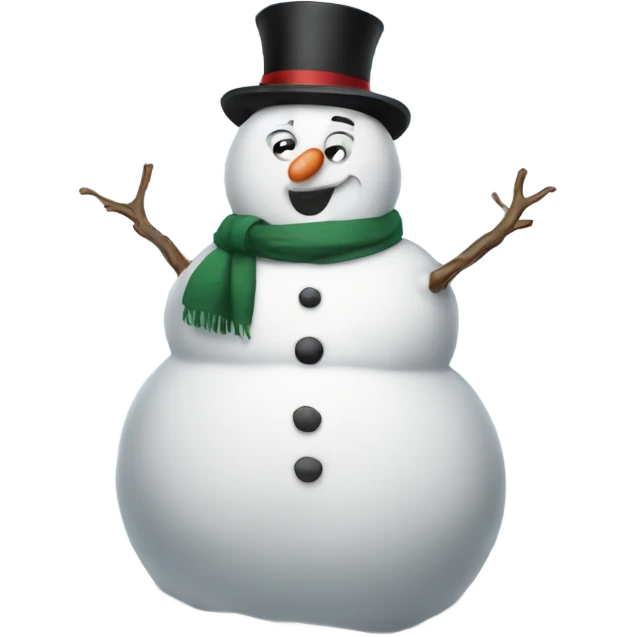 Fat snowman emoji